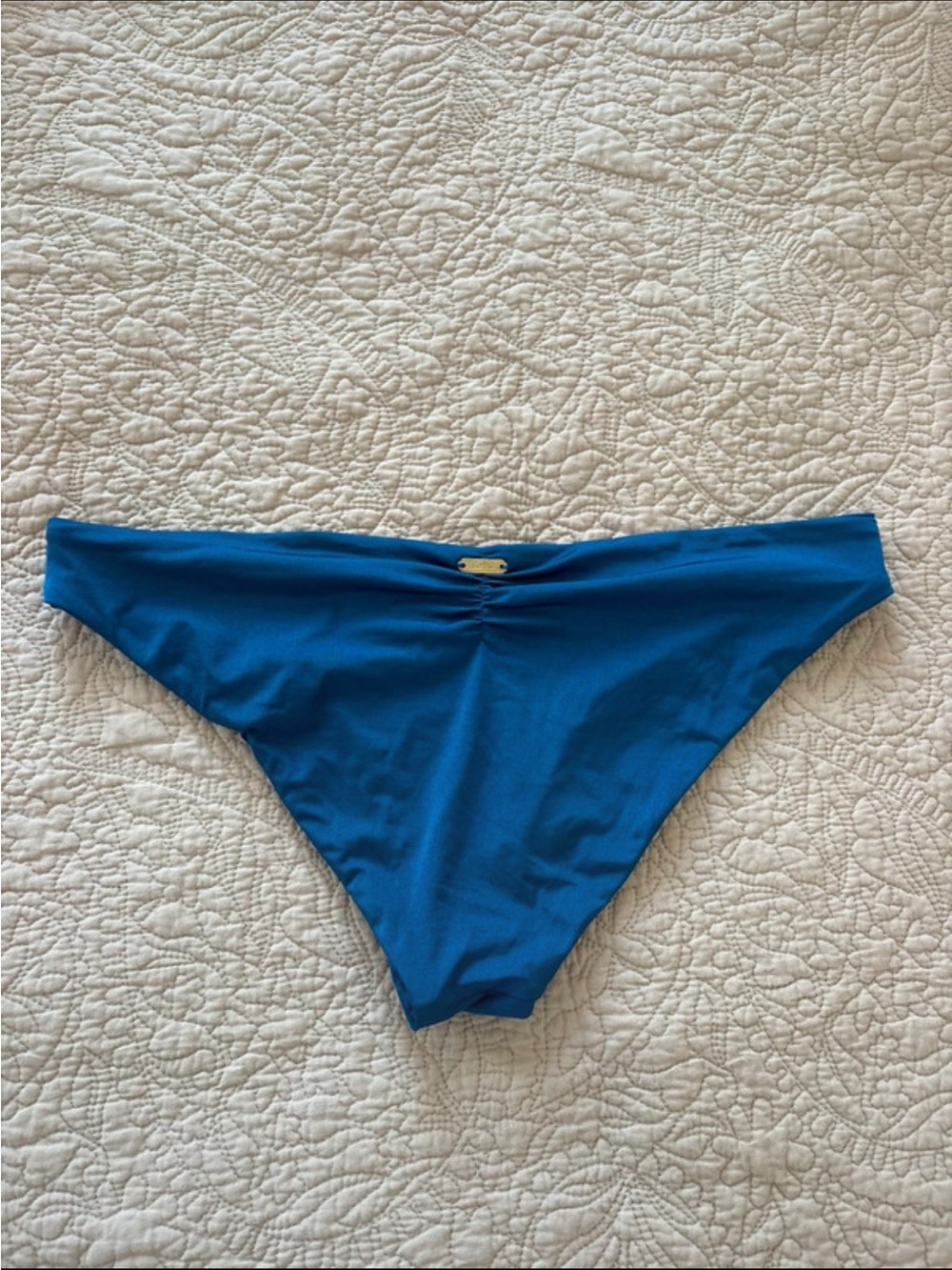 Beach Bunny Navy Blue Cheeky Scrunch Bikini Bottom
